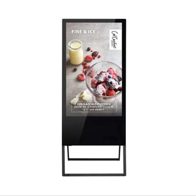 En annonçant la publicité portative de Signage de Digital de restaurant montrez à piles
