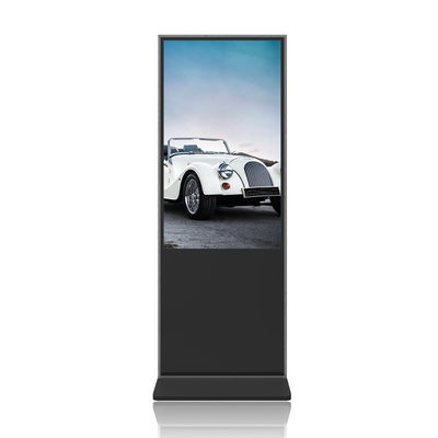 Kiosque debout d'écran du panneau 4k HD Smart d'écran tactile d'affichage de la publicité de plancher