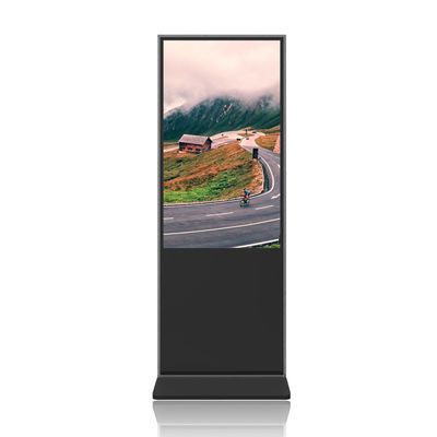 Kiosque debout d'écran du panneau 4k HD Smart d'écran tactile d'affichage de la publicité de plancher
