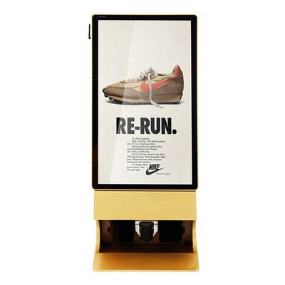 En annonçant le panneau d'affichage de kiosque d'écran tactile de Signage de Digital avec des chaussures brillez la fonction