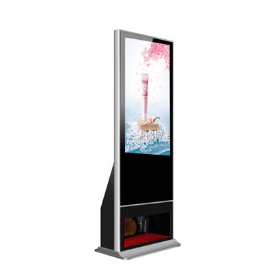 Affichage de la publicité de Signage de Digital d'ascenseur d'affichage à cristaux liquides avec le kiosque de nettoyage Shinning de chaussure