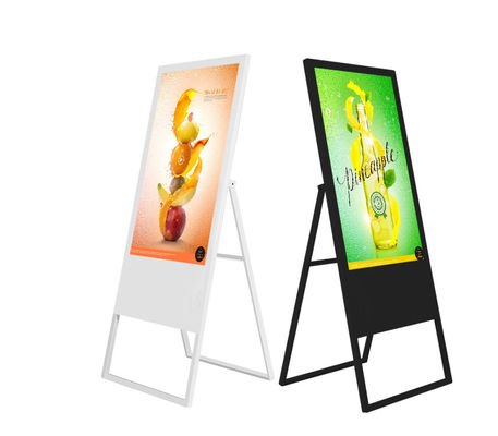 Kiosque d'écran tactile de position de la publicité d'affichage à cristaux liquides de Digital 50 pouces de portatif